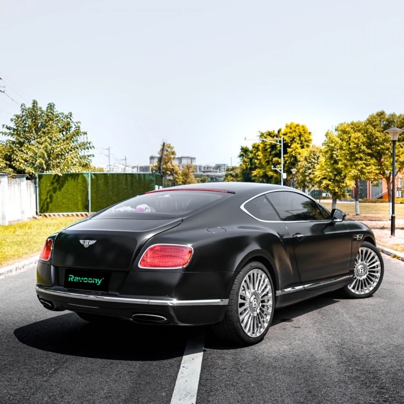 Ravoony Plus Matte Pearl Metal Black Car Vinyl Wrap