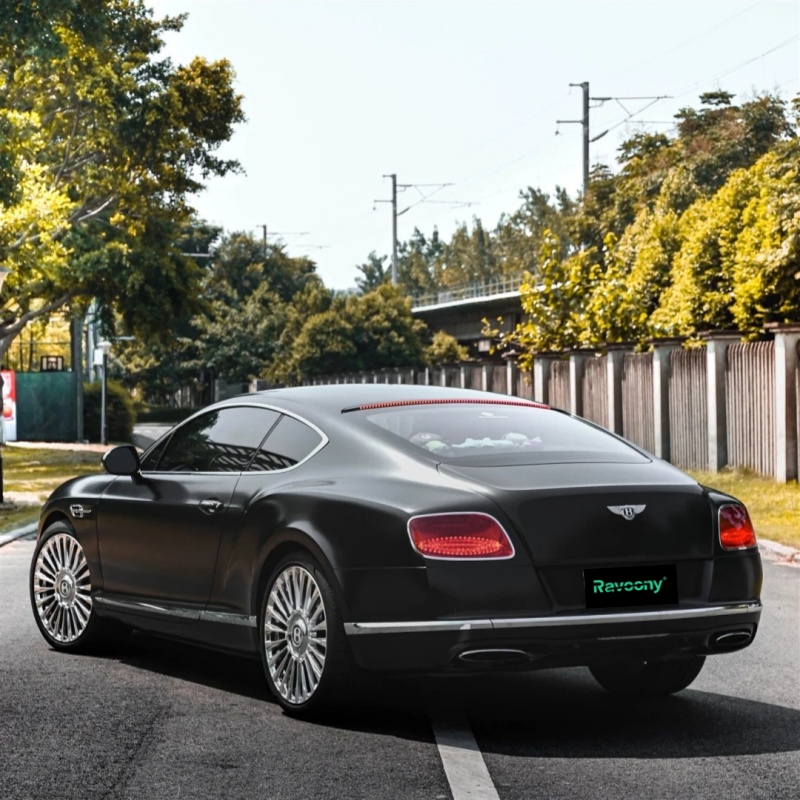 Ravoony Plus Matte Pearl Metal Black Car Vinyl Wrap