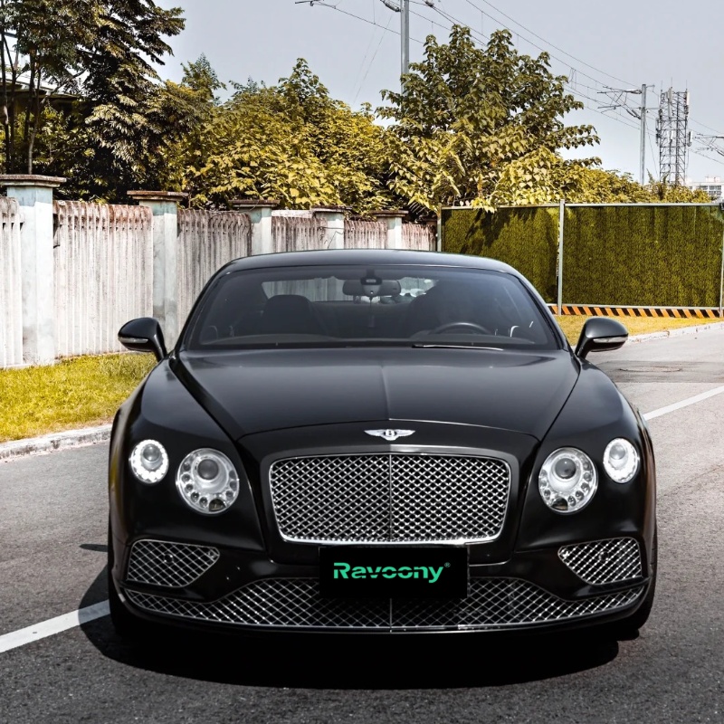 Ravoony Plus Matte Pearl Metal Black Car Vinyl Wrap