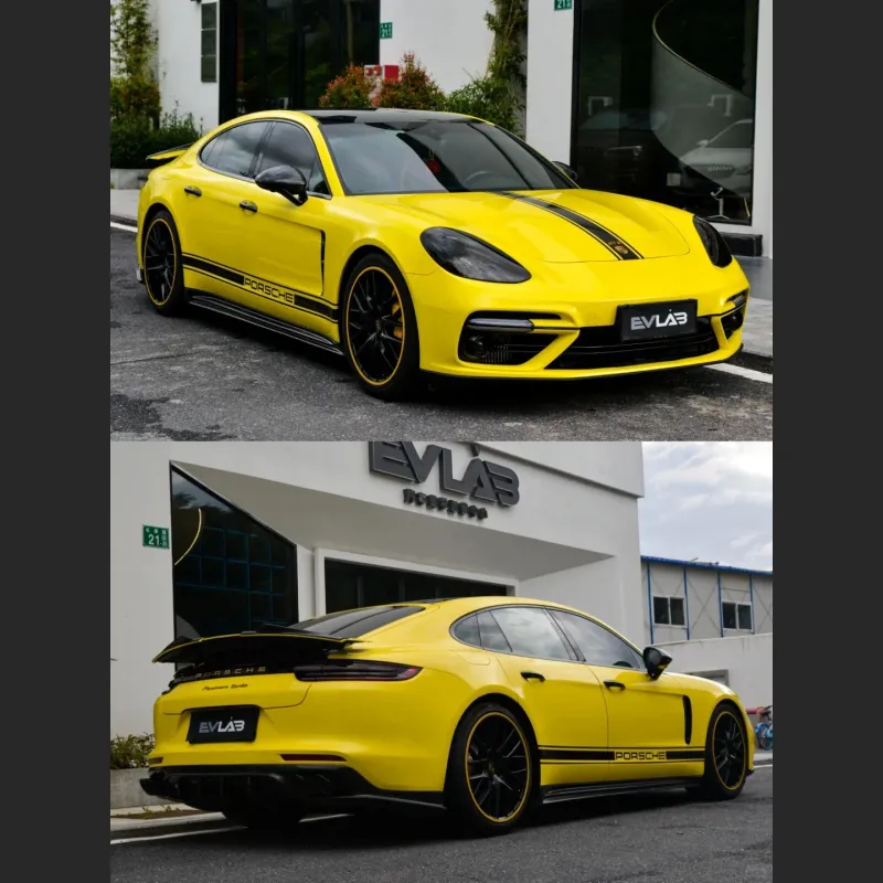 Ravoony Plus Crystal Maize Yellow Car Vinyl Wrap