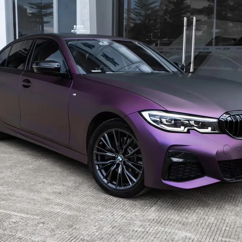 Ravoony Plus Ultra-Matte Purple-Red Car Wrap 