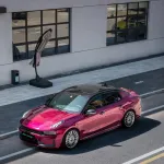 Ravoony Plus PET Gloss Glaze Pagoda Red Car Vinyl Wrap