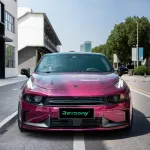 Ravoony Plus PET Gloss Glaze Pagoda Red Car Vinyl Wrap