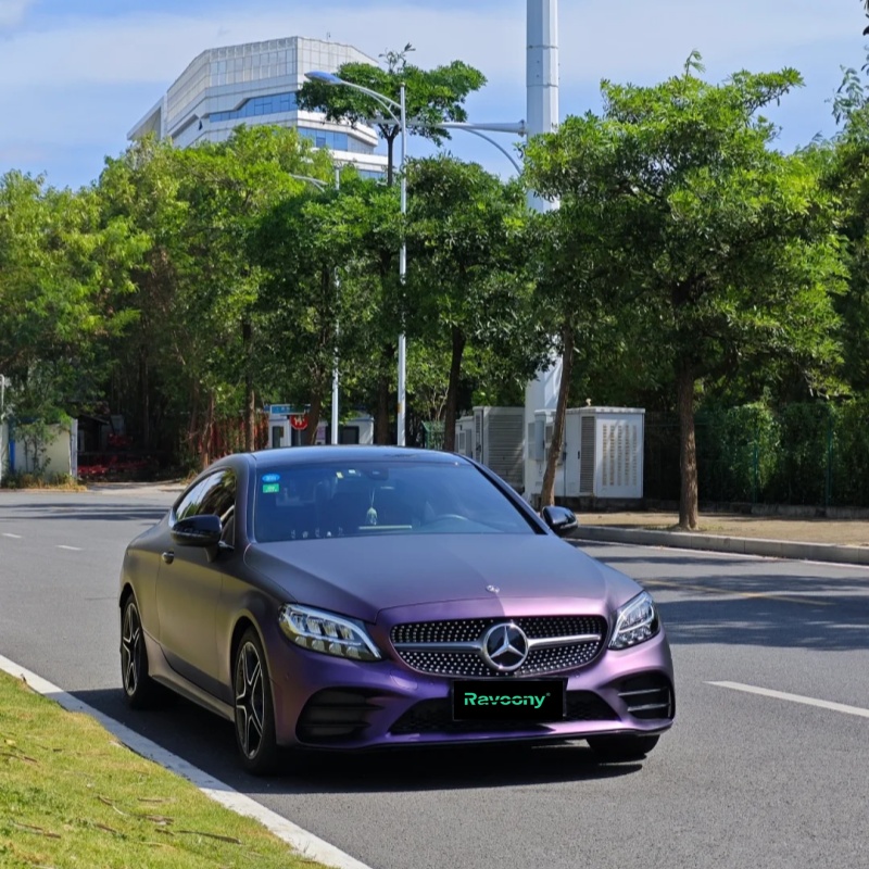 Ravoony Plus Ultimate Flat Magic Purple Car Vinyl Wrap