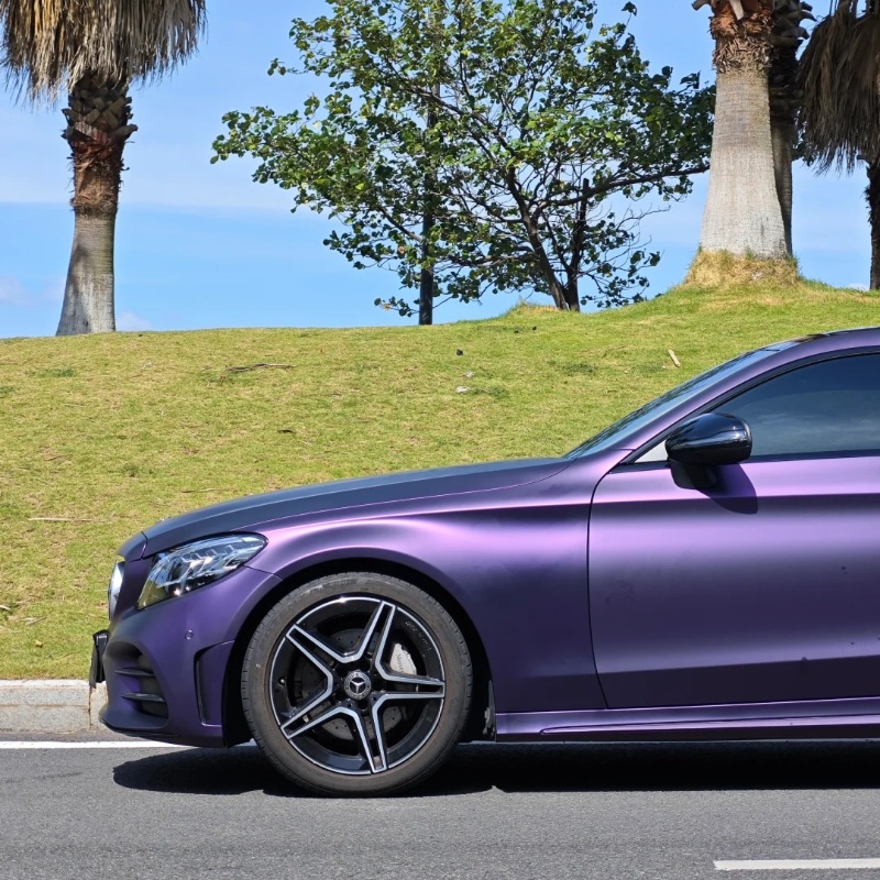 Ravoony Plus Ultimate Flat Magic Purple Car Vinyl Wrap