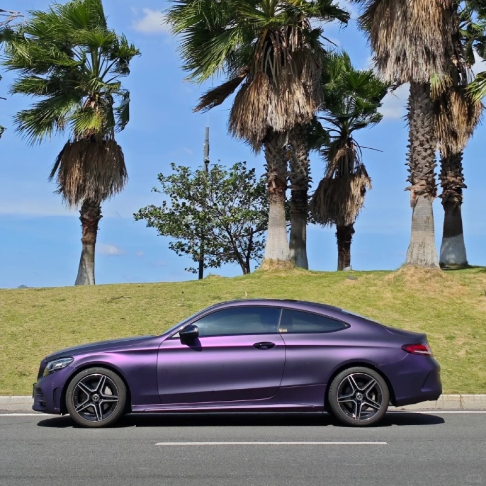 Ravoony Plus Ultimate Flat Magic Purple Car Vinyl Wrap