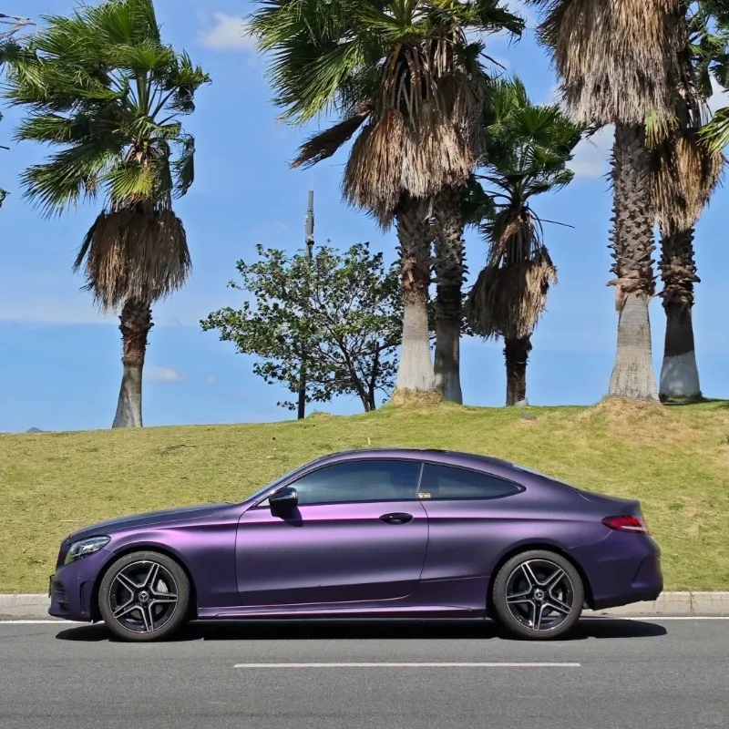 Ravoony Plus Ultimate Flat Magic Purple Car Vinyl Wrap
