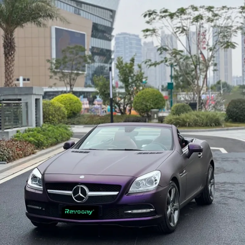 Ravoony Plus Ultimate Flat Magic Purple Car Vinyl Wrap