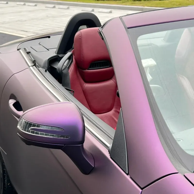 Ravoony Plus Ultimate Flat Magic Purple Car Vinyl Wrap