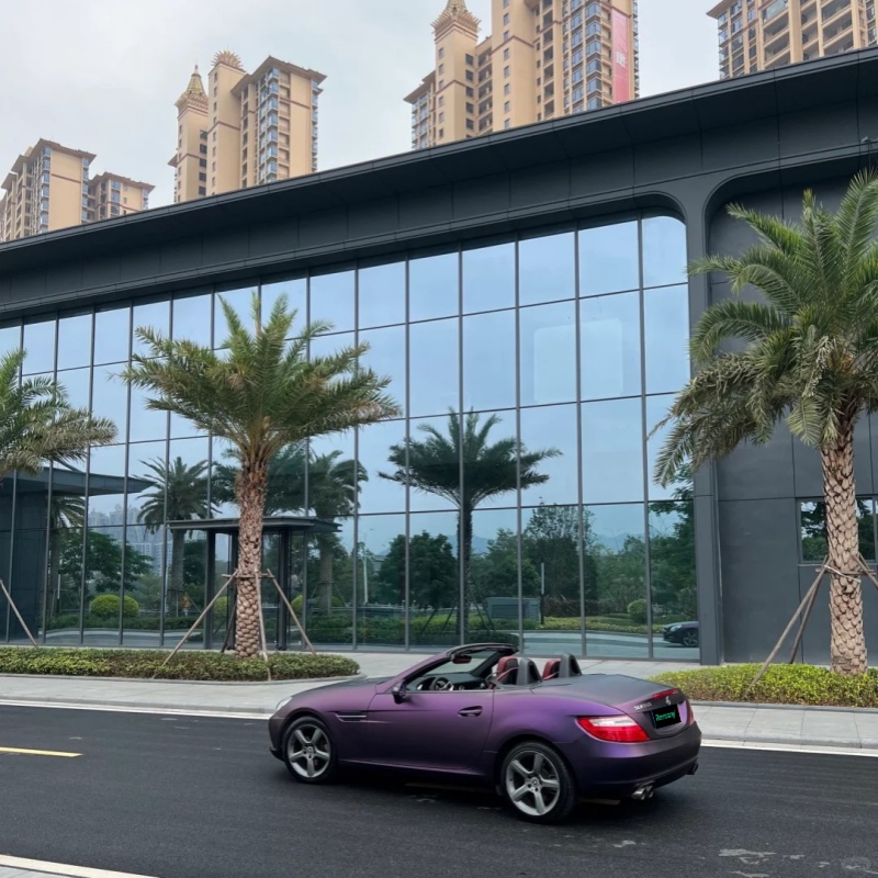 Ravoony Plus Ultimate Flat Magic Purple Car Vinyl Wrap