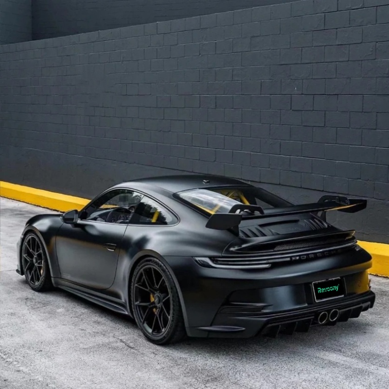 Ravoony Basic PET Satin Black Car Wrap