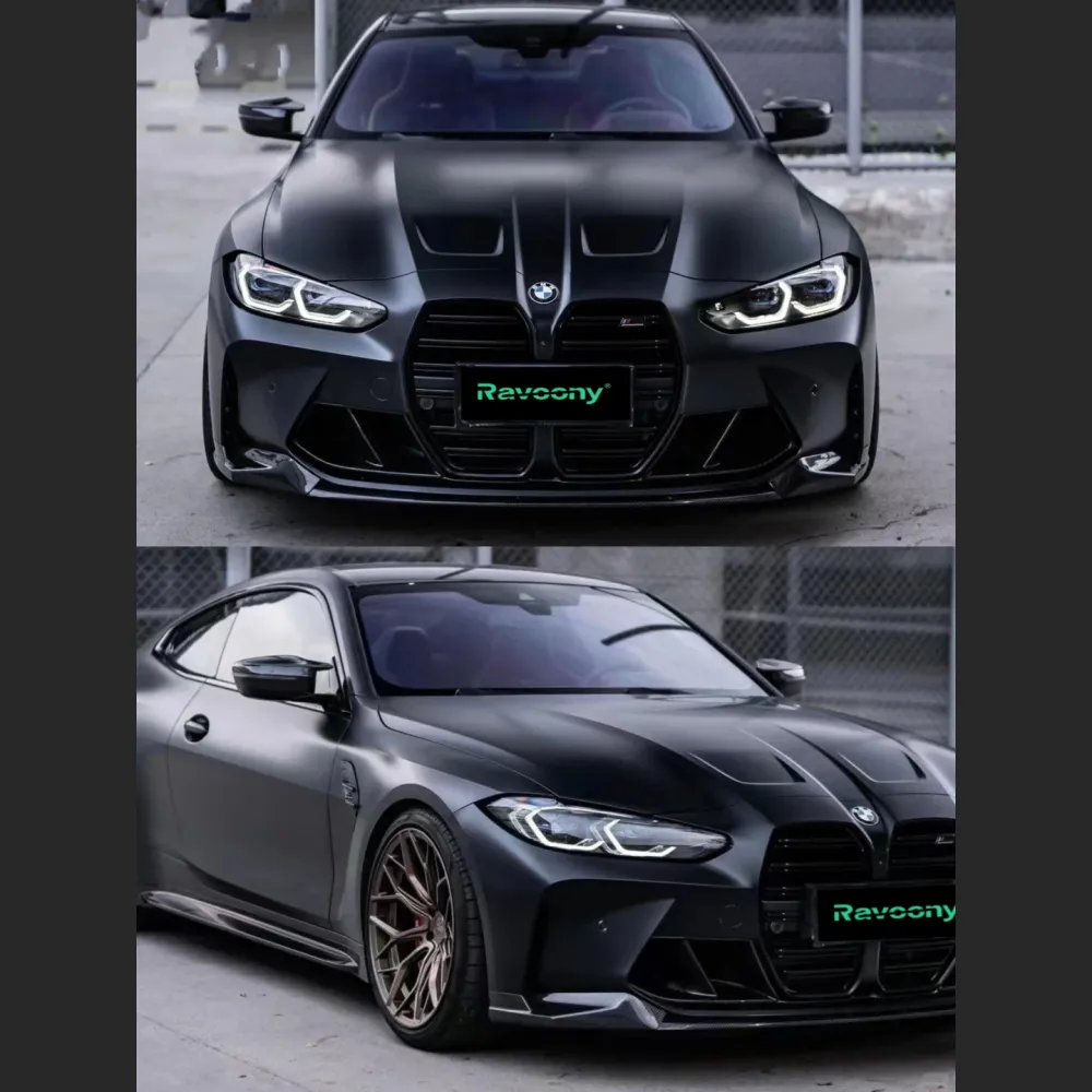 Ravoony Basic PET Satin Black Car Wrap