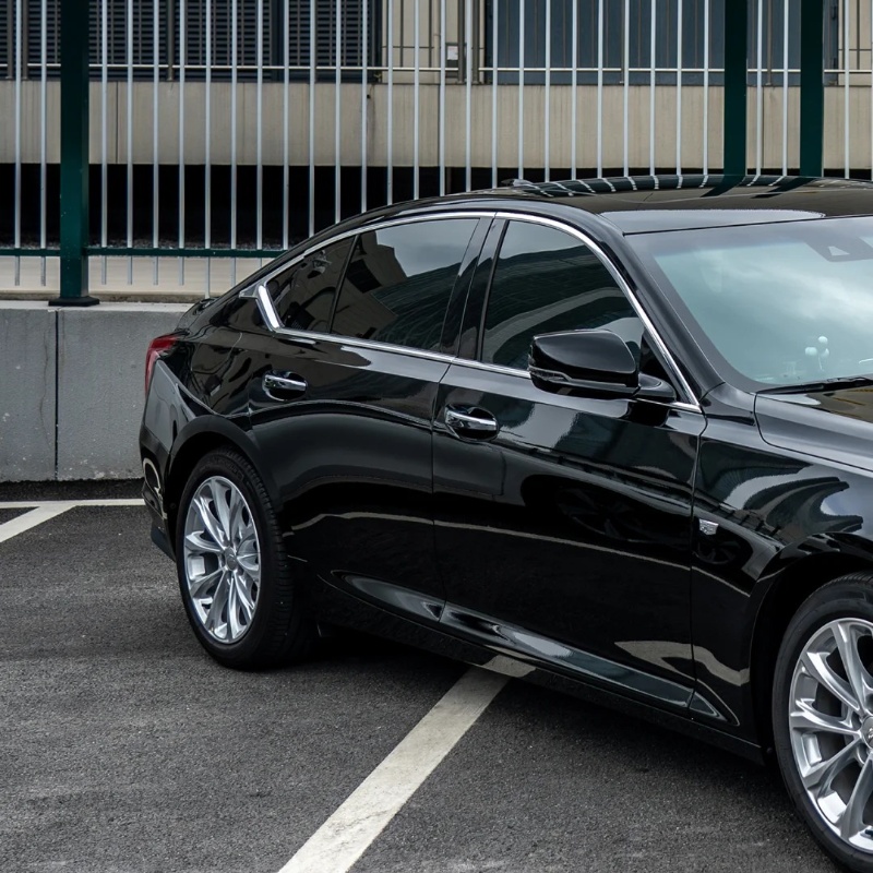 Ravoony Plus PET Glossy Crystal Black Car Vinyl Wrap