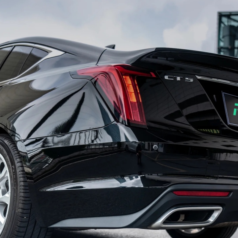 Ravoony Plus PET Glossy Crystal Black Car Vinyl Wrap