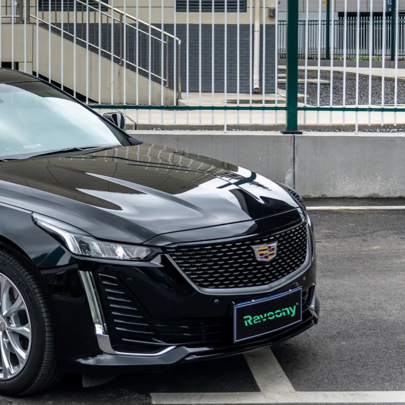 Ravoony Plus PET Glossy Crystal Black Car Vinyl Wrap