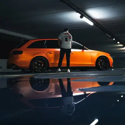 Ravoony Plus Ultimate Flat Orange Car Vinyl Wrap 01