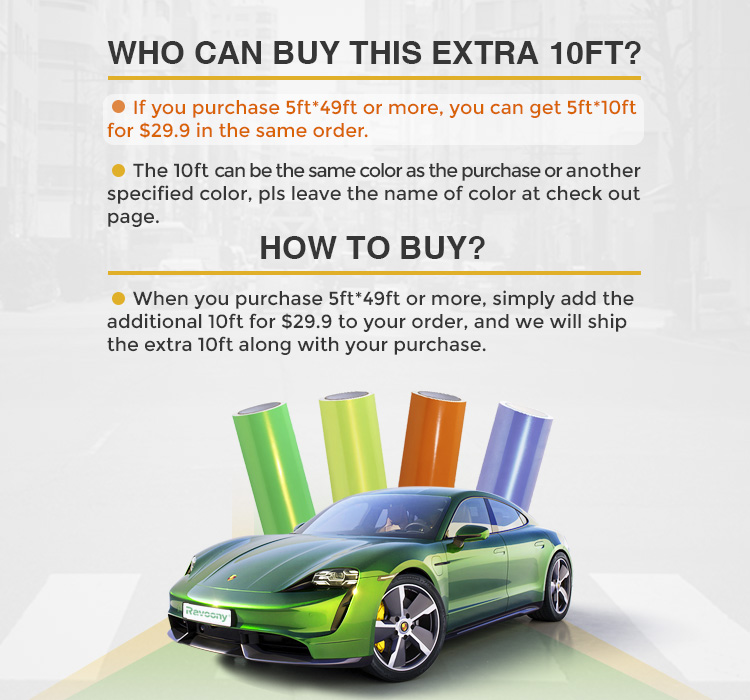 Extra 10ft For Any Color