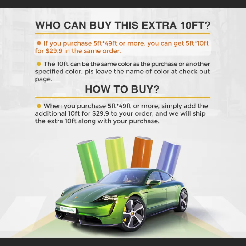Extra 10ft For Any Color