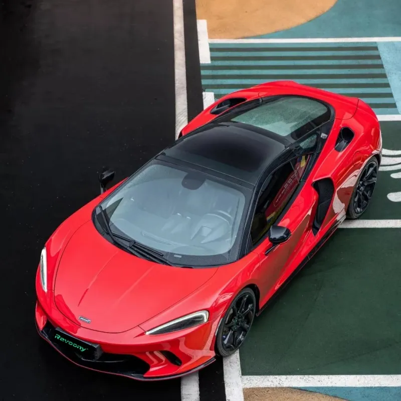 Ravoony Plus Glossy Crystal Carmine Red Vinyl Car Wrap