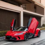 Ravoony Plus Glossy Crystal Carmine Red Vinyl Car Wrap