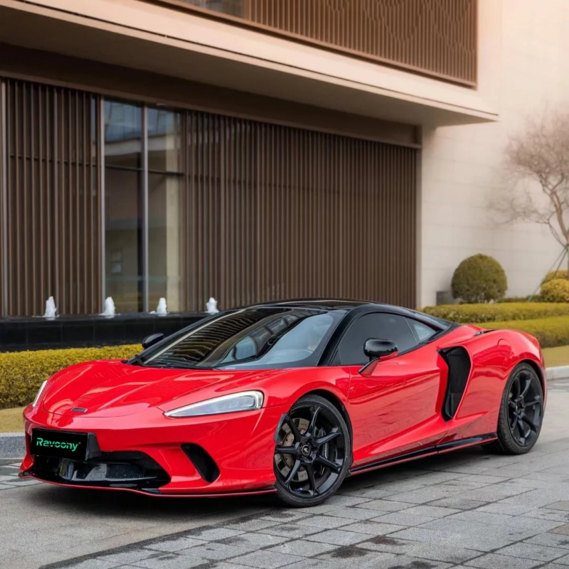 Ravoony Plus PET Glossy Crystal Carmine Red Vinyl Car Wrap