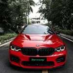 Ravoony Plus Glossy Crystal Carmine Red Vinyl Car Wrap