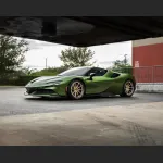 Ravoony Plus Glossy Metallic Mamba Green Car Vinyl Wrap