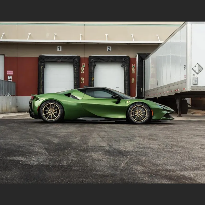 Ravoony Plus Glossy Metallic Mamba Green Car Vinyl Wrap