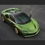 Ravoony Plus Glossy Metallic Mamba Green Car Vinyl Wrap