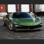 Ravoony Plus Glossy Metallic Mamba Green Car Vinyl Wrap