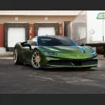 Ravoony Plus Glossy Metallic Mamba Green Car Vinyl Wrap