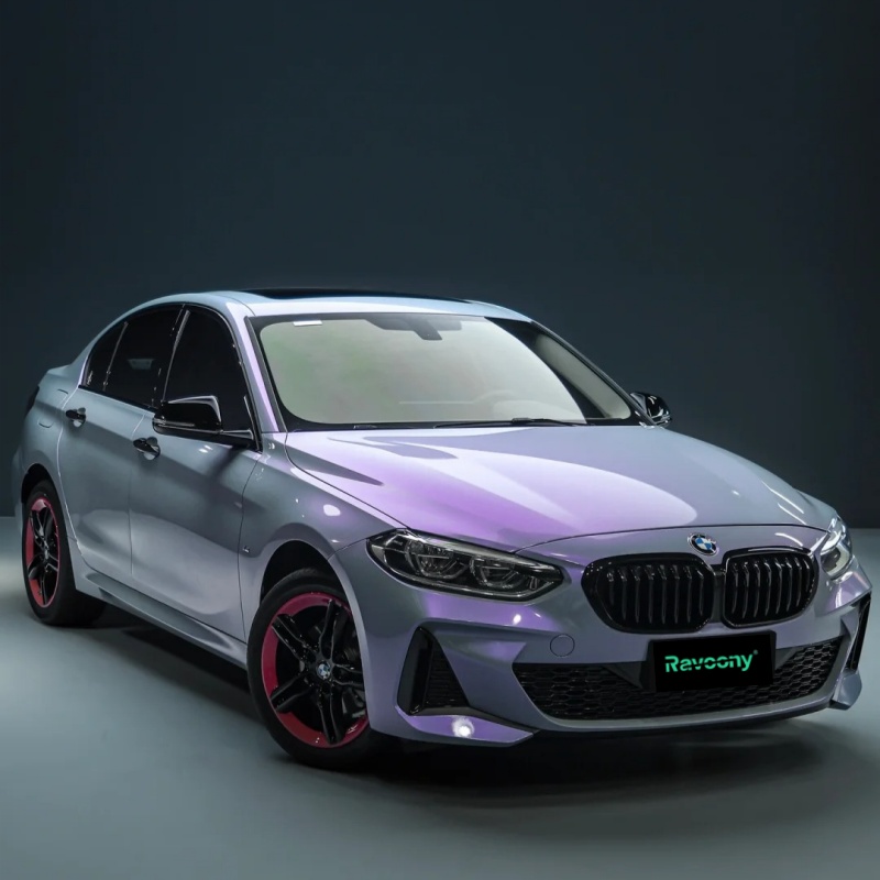 Ravoony Plus Twin Candy Grey Purple Color Fliper Car Wrap