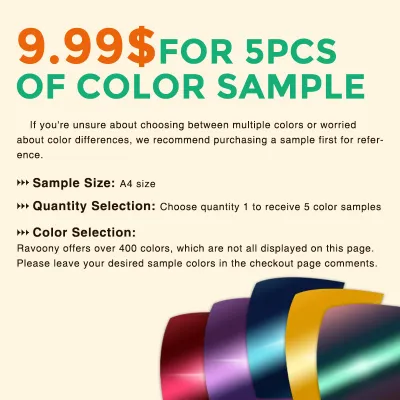 Ravoony Plus A4 Sample Car Vinyl Wrap Shipping Charge 01