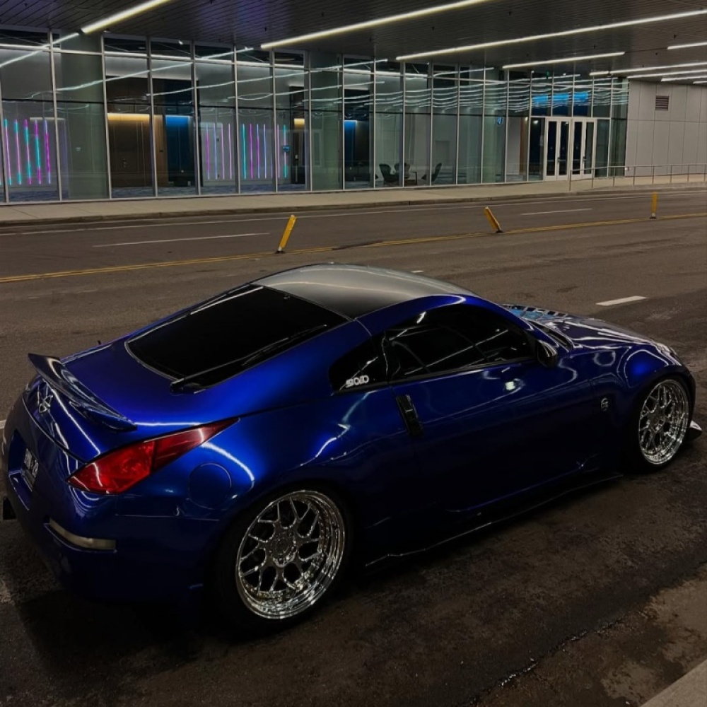   Ravoony Plus Gloss Metallic Blueberry Blue Vinyl Car Wrap