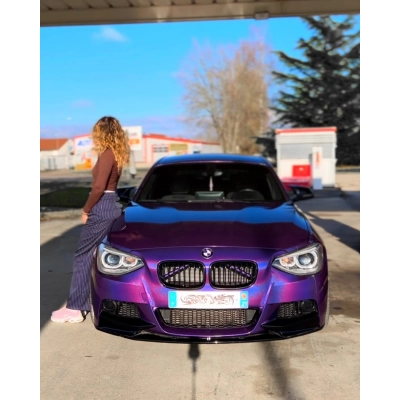 Ravoony Plus Glossy Laser Dark Purple Car Wrap 02