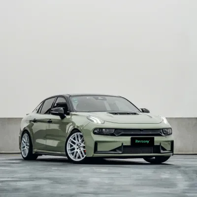 Ravoony Plus Light Khaki Green Car Vinyl Wrap 02