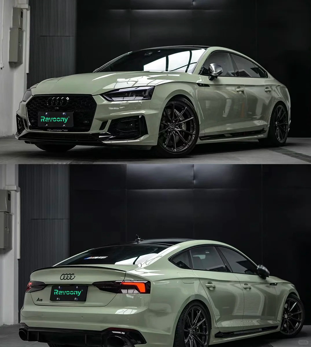 Ravoony Plus Light Khaki Green Car Vinyl Wrap