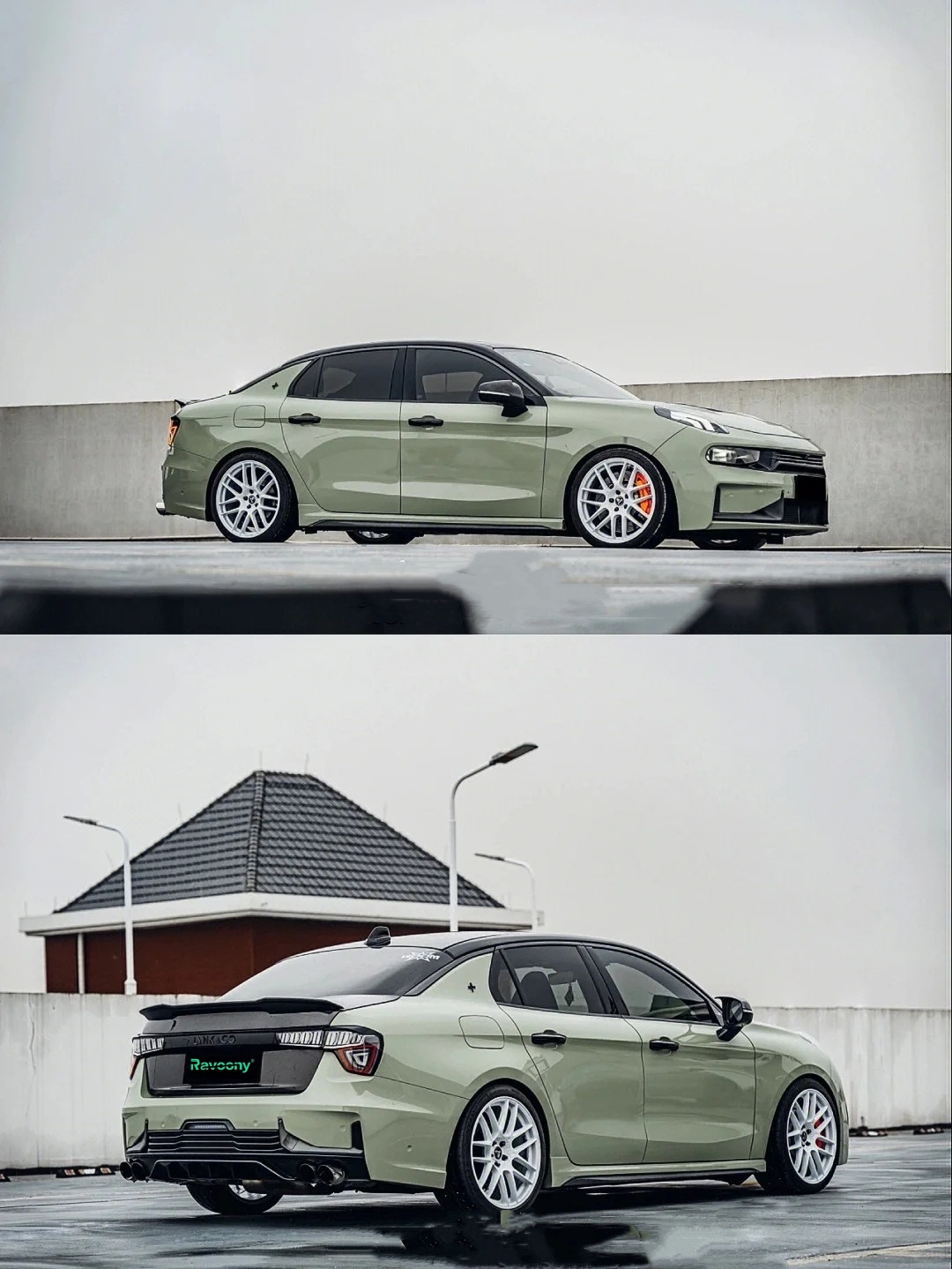 Ravoony Plus Light Khaki Green Car Vinyl Wrap