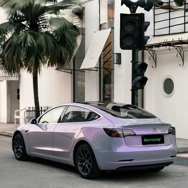 Ravoony Plus Twin Candy Grey Purple Color Fliper Car Wrap