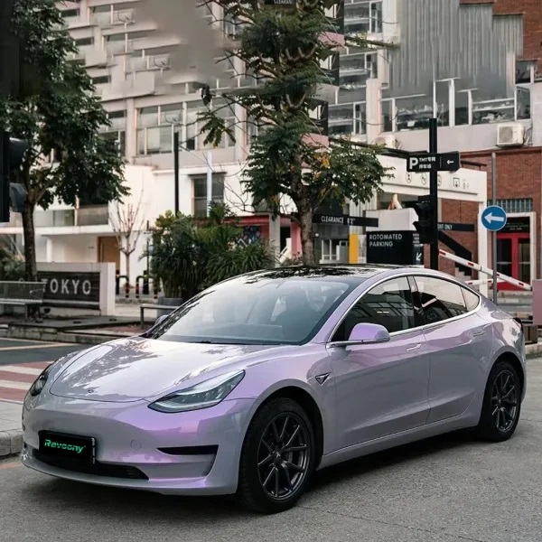 Ravoony Plus Twin Candy Grey Purple Color Fliper Car Wrap