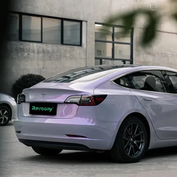 Ravoony Plus Twin Candy Grey Purple Color Fliper Car Wrap