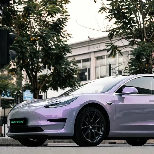 Ravoony Plus Twin Candy Grey Purple Color Fliper Car Wrap
