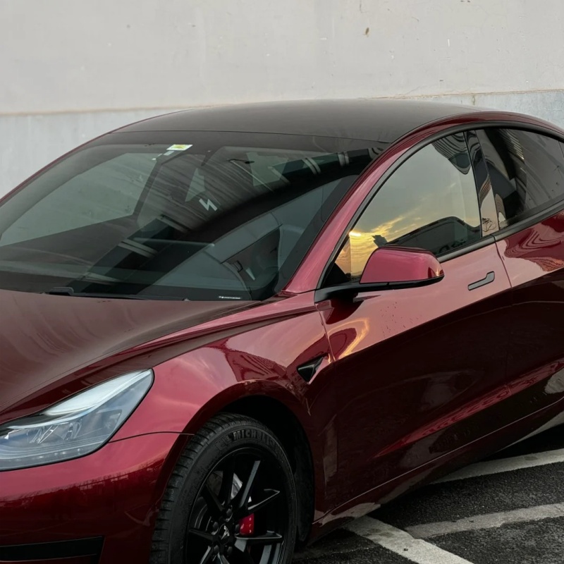 Ravoony Basic Liquid Metallic Dragon Blood Red Vinyl Car Wrap