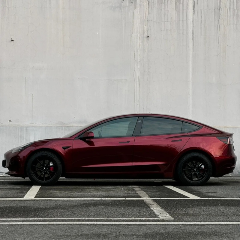 Ravoony Basic Liquid Metallic Dragon Blood Red Vinyl Car Wrap