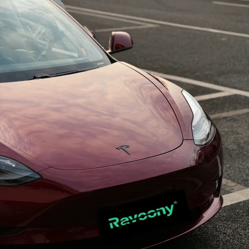 Ravoony Basic Liquid Metallic Dragon Blood Red Vinyl Car Wrap