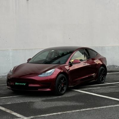 Ravoony Basic Liquid Metallic Dragon Blood Red Vinyl Car Wrap 02