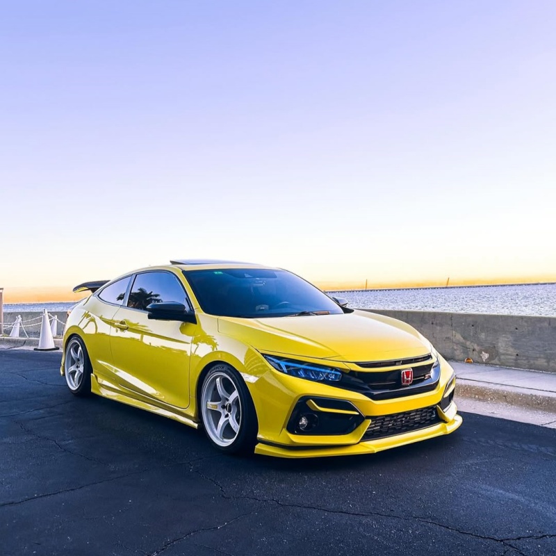 Ravoony Plus Crystal Maize Yellow Car Vinyl Wrap