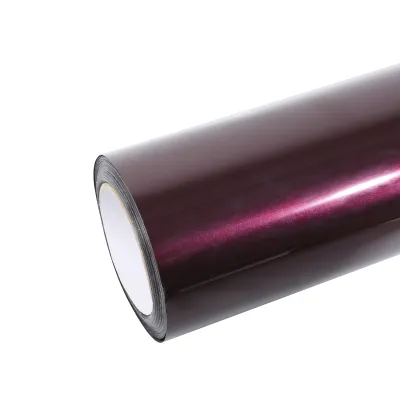Ravoony Plus PET Gloss Glaze Black Red Vinyl Wrap 01