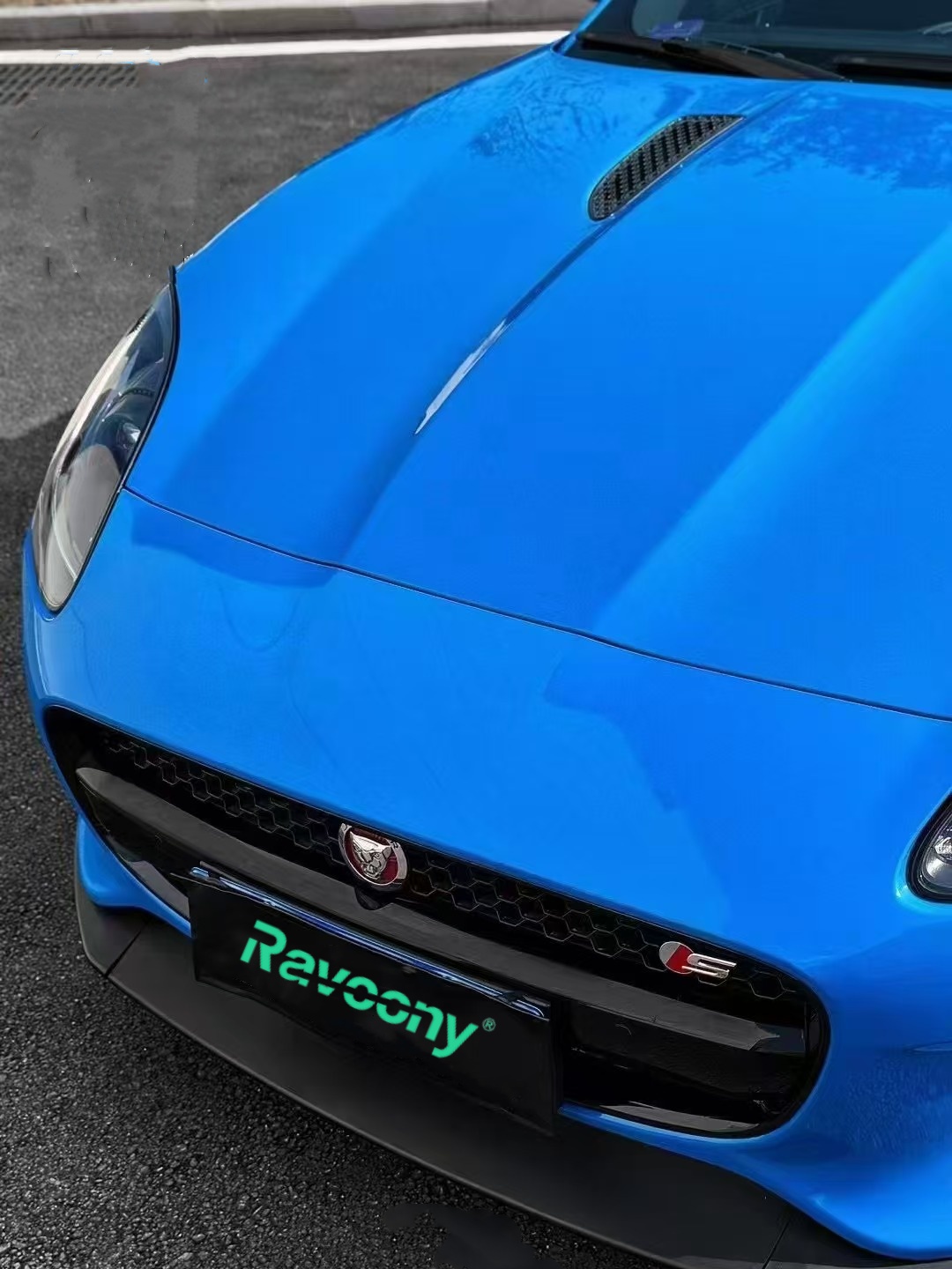 Ravoony Plus PET Gloss Shark Blue Vinyl Wrap