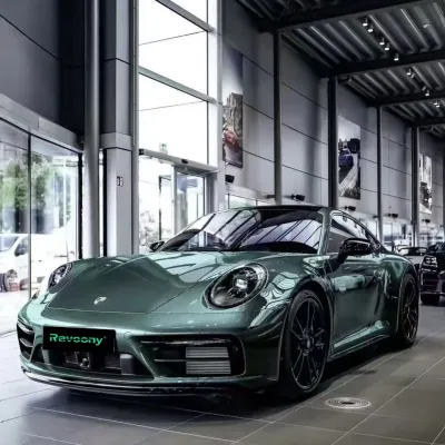 Ravoony Plus PET Metallic Ryan Green Car Wrap 02